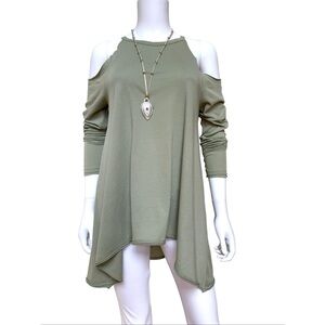 Saks Fifth cold shoulder tunic, NWOT, S